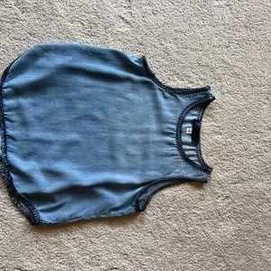 Blue Pair chambray type tank top size Medium